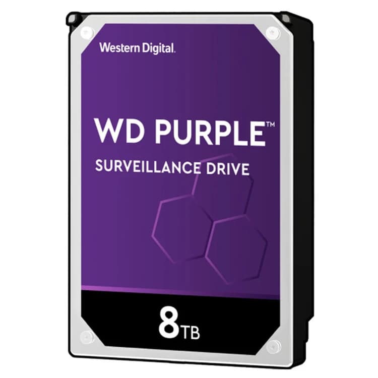 حافظه HDD اینترنال وسترن دیجیتال مدل بنفش استوک — ظرفیت 8 ترابایت