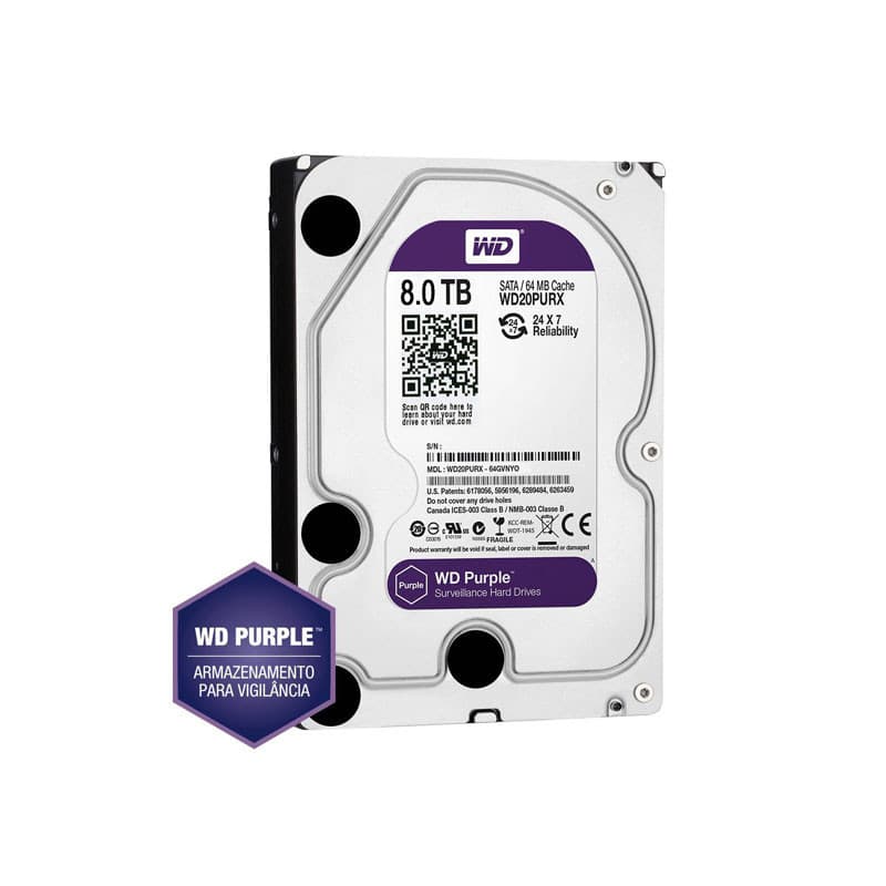 حافظه اچ دی دی اینترنال وسترن دیجیتال مدل بنفش ظرفیت 8 ترابایت - 6