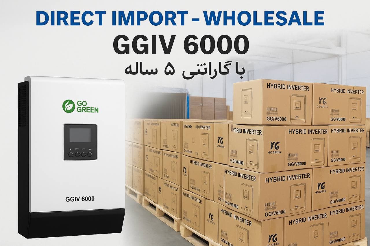 اینورتر هایبرید 6 کیلو وات برند Go Green مدل GGIV 6000 - 2