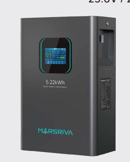 باتری لیتیوم مارسریوا 5.22 کیلووات مدل MR-LFP24-200-WMD - 2