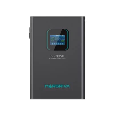 باتری لیتیوم فسفات آهن Marsriva مدل MR-LFP48-100-WMD ظرفیت 5.22 کیلووات ساعت با گارانتی