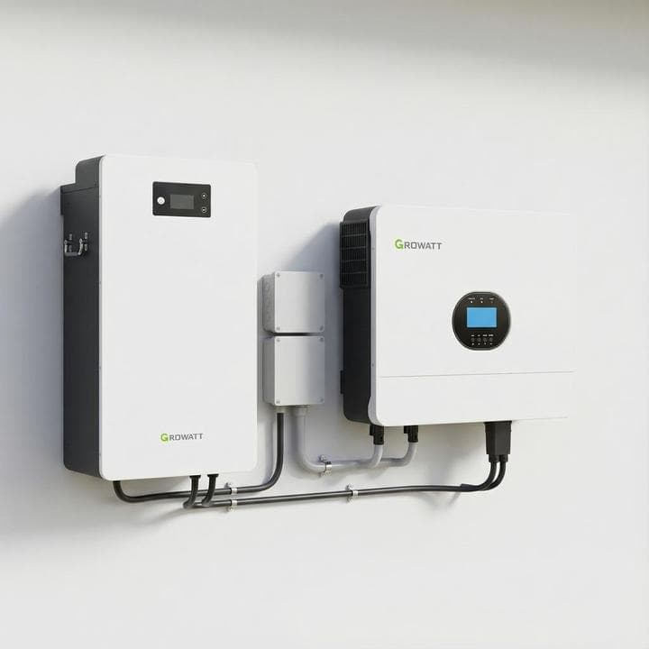پکیج برق اضطراری 12 کیلووات تک‌فاز با سانورتر هیبرید و باتری لیتیومی14.1kWh
