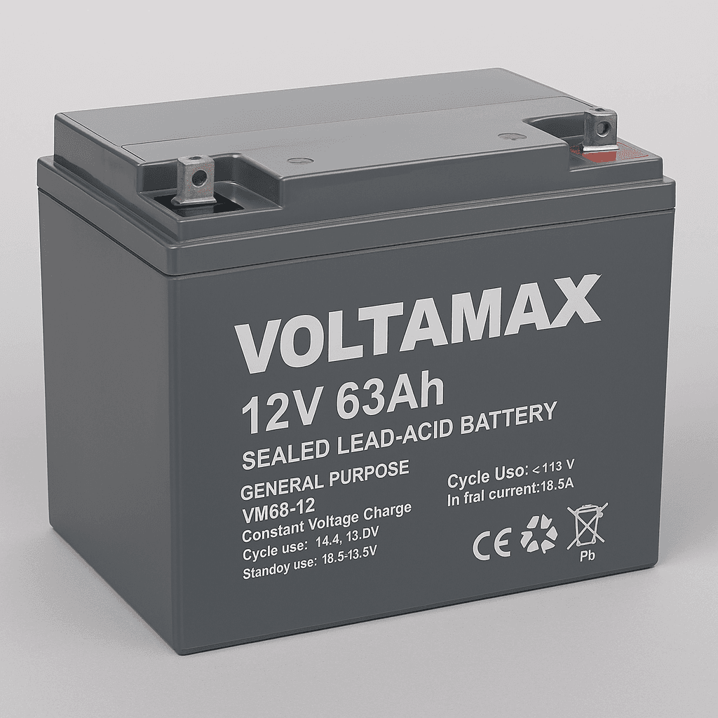 باتری لیتیوم فسفات 12V 63Ah | ظرفیت بالا برای سیستم‌های خورشیدی و UPS