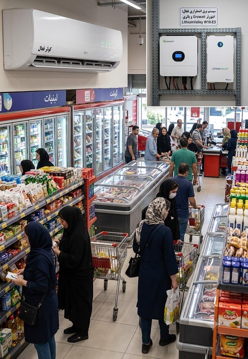 دستگاه یو پی اس (UPS) مخصوص یخچال و فریزر فروشگاهی
