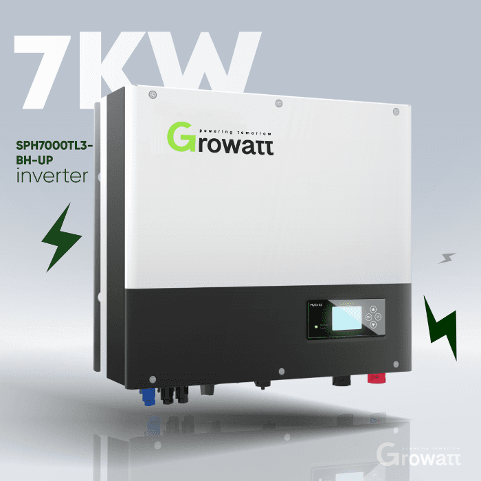 اینورتر سه فاز هیبریدی 7 کیلووات Growatt مدل SPH7000TL3BH