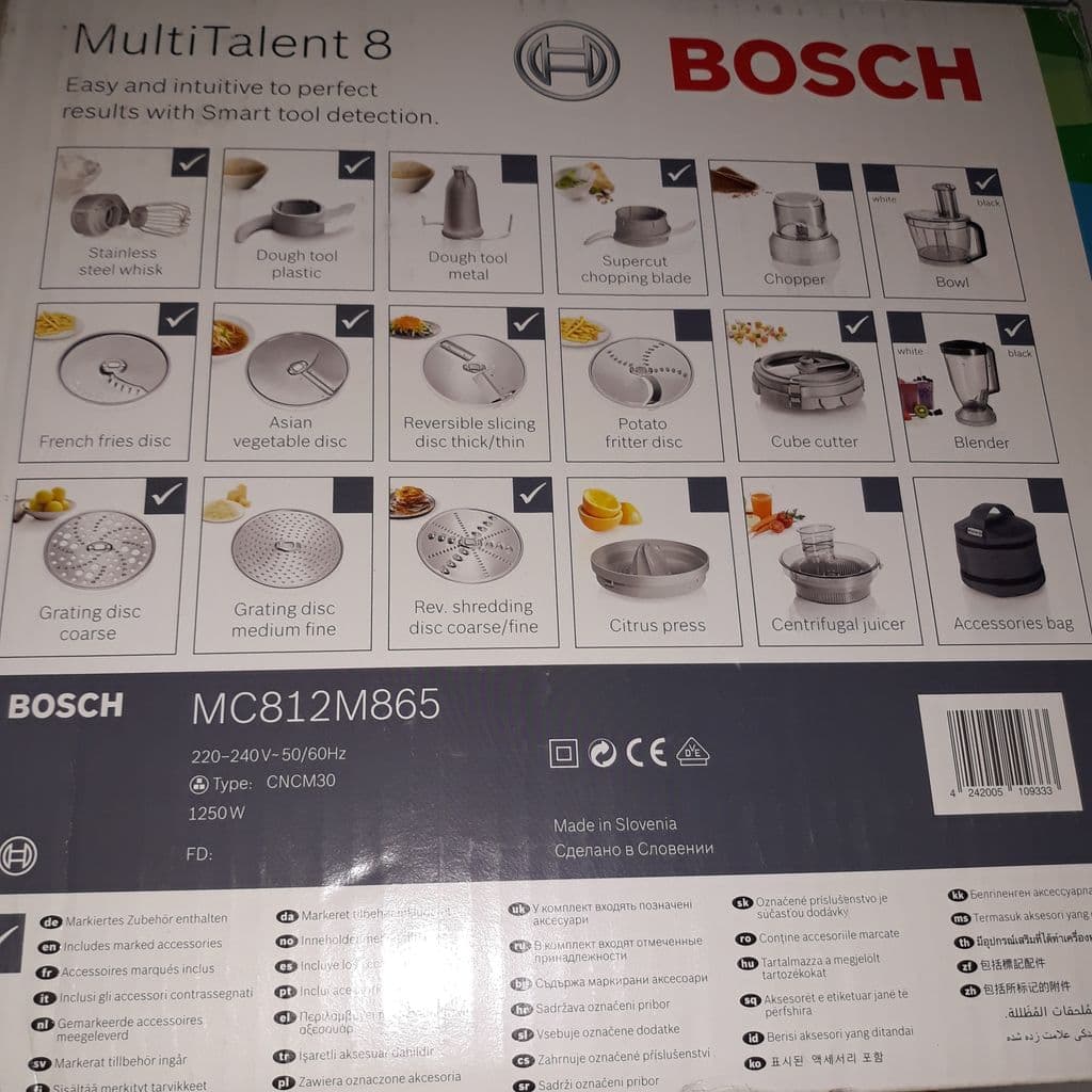 غذاساز چند کاره بوش مدل MC812M865 - 9