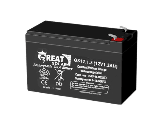 باتری 12 ولت 1.3 آمپر مدل GS12.1.3 گریت سولار Great Solar