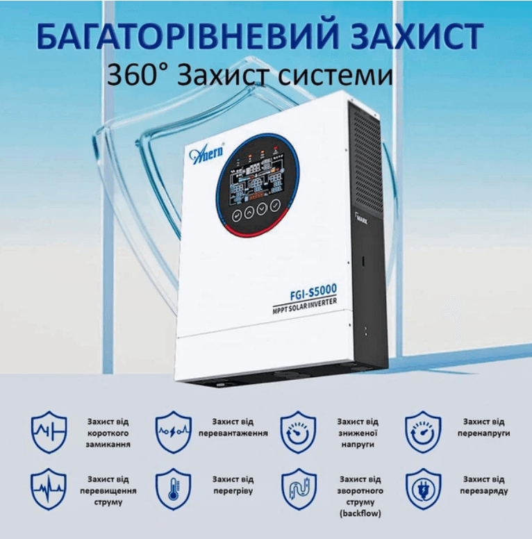 سانورتر آفگرید 5 کیلووات Anern مدل AN-FGIS5000 - 3