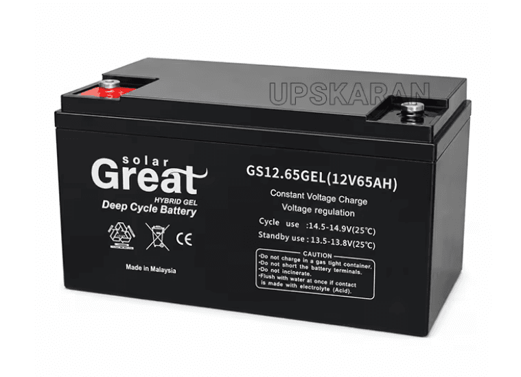 باتری 12 ولت 65 آمپر گریت سولار Great Solar